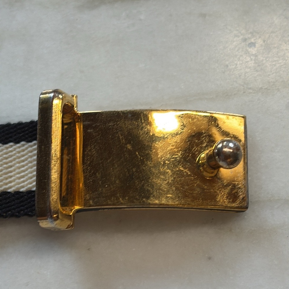 Marni bracelet, fabric with leather and metal hardware/closure, small. - Picture 7 of 16